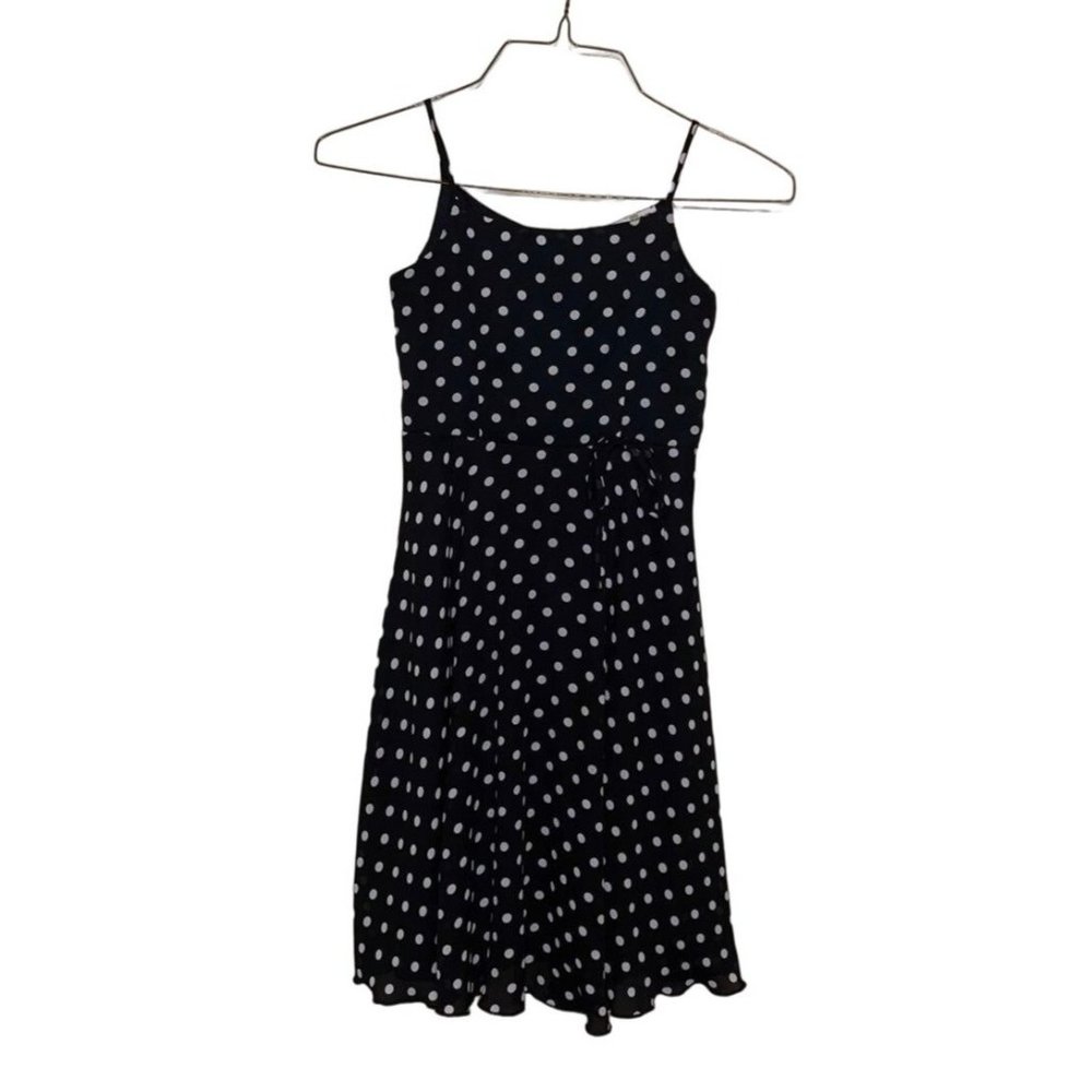 Black and white polkadot dress girls size 10